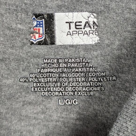 Tampa Bay Buccaneers Long Sleeve T-Shirt Mens Large NFL Team Apparel Gray Sports - Picture 3 of 5